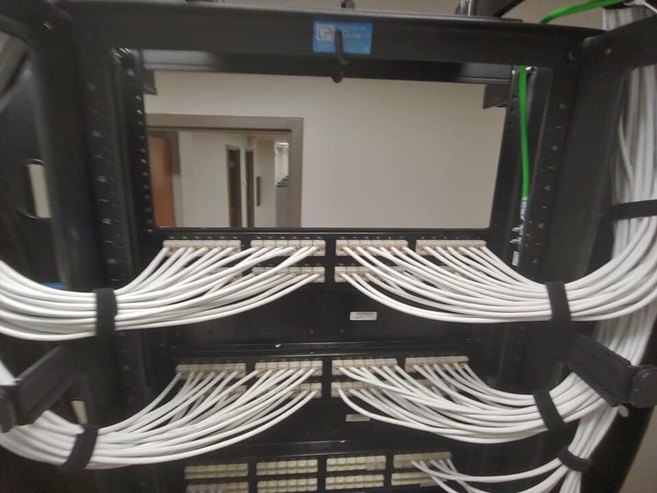 T&M DataCom — patch panel cable management