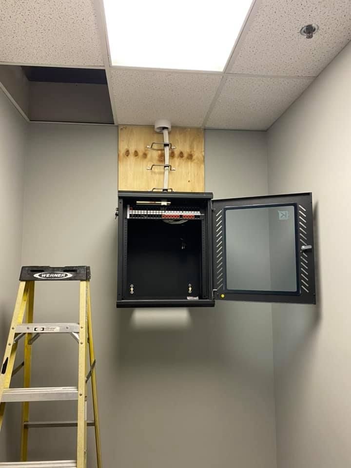 T&M DataCom — network cabinet installation